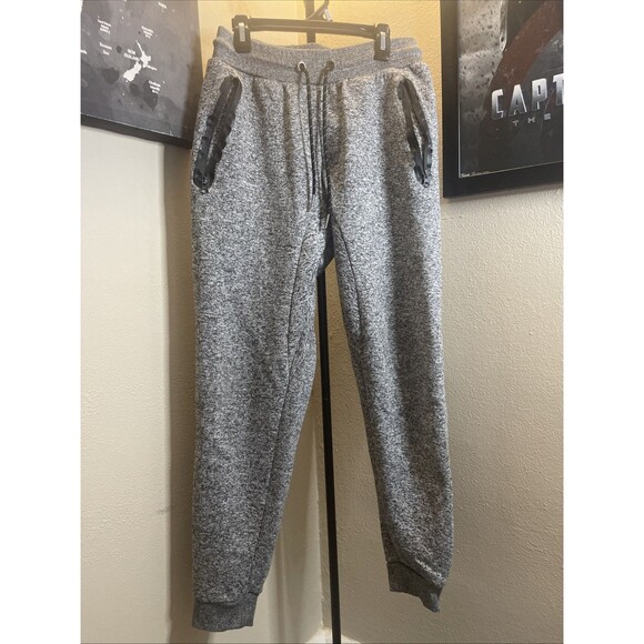 Ring Of Fire Gray Men's Athletic Sweats Pants M Warm Winter - Picture 1 of 7